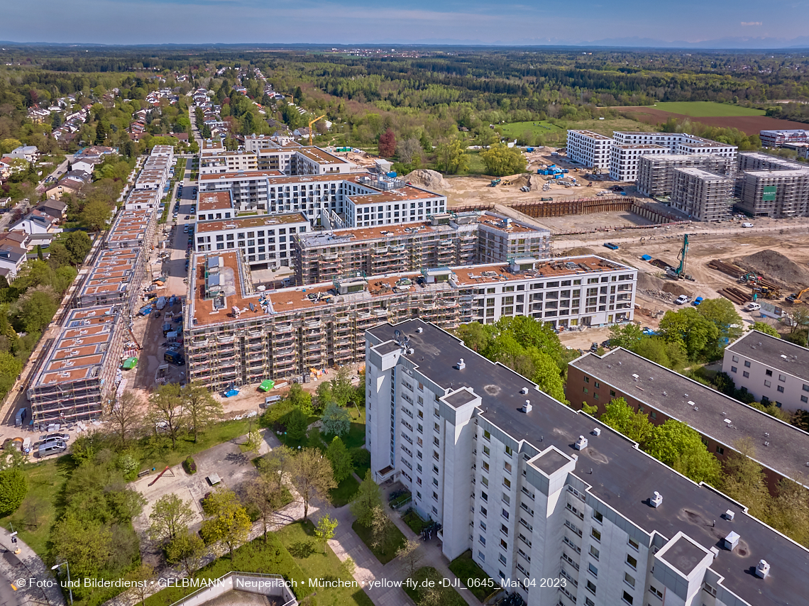 04.05.2023 - Luftbilder vom Alexisqaurtier und Pandion Verde in Neuperlach 04.05.2023 - Luftbilder vom Alexisqaurtier und Pandion Verde in Neuperlach